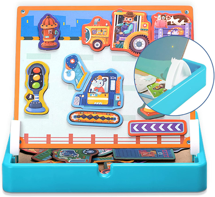 幼稚園児 磁気 パズル 玩具 エンジニアリング 自動車 4~8歳 40個
